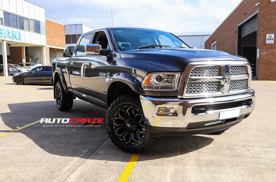 DODGE RAM ASSAULT GLOSS BLACK MILLED ACCENTS